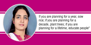 If you are planning for a year, sow rice; if you are planning for a decade, plant trees; if you are planning for a lifetime, educate people"